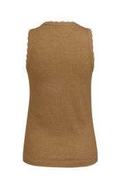YAYA Singlet met fijne kanten afwerking