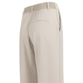 YAYA Jersey broek met elastische tailleband en wijde pijpen