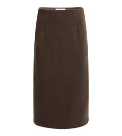 YAYA Midi rok met geborstelde look