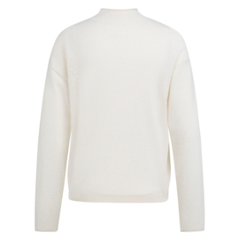 YAYA Gebreid vest met hoge hals en ritssluiting