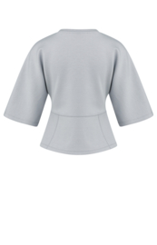 YAYA Zachte jersey top met wijde mouwen