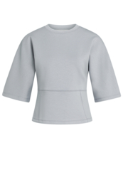 YAYA Zachte jersey top met wijde mouwen
