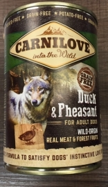 Carnilove blik duck en pheasant 400 gram