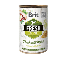 Brit Fresh can Duck with millet  400g