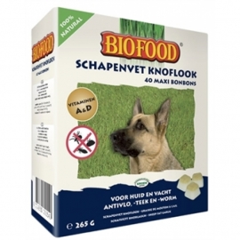 Biofood schapenvet met knoflook 40 stuks