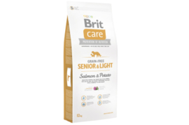 Brit Care Grain-free Senior&Light Salmon & Potato 12 kg