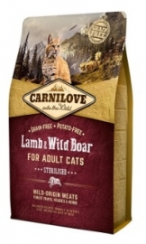 Carnilove Lamb & Wildboar Adult Sterilised 6kg