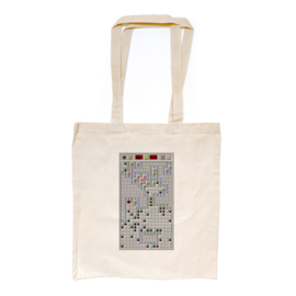 Retro Minesweeper totebag