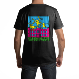 Tilburgse Street-art T-shirts - Stadhuis (zwart)