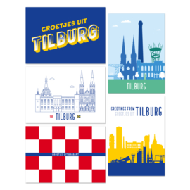 Ansichtkaarten Tilburg - set van 5