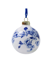 Kerstbal Bloemen (7 cm)