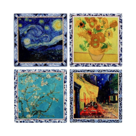 Onderzetters Van Gogh Kleur set van 4