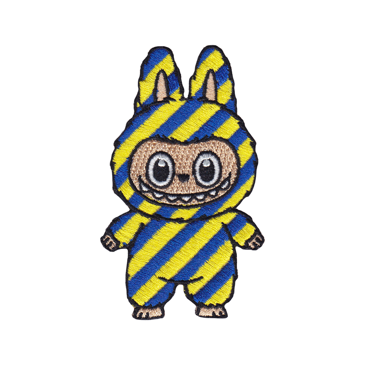 La-la-la-bubu embleem (blauw-geel)