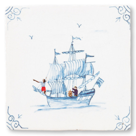 StoryTiles - Wind in de zeilen - 10x10cm