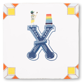 StoryTiles - X IS VAN XYLOFOON, EN VAN… - 10x10cm