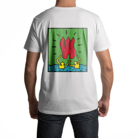 Tilburgse Street-art T-shirts - Torentjes (wit)