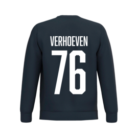 Gepersonaliseerde sweater met naam en rugnummer - beschikbaar in 5 kleuren