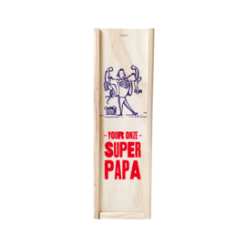 Wijnkist 1 vaks - Superpapa