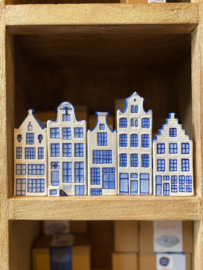 Grachtenpandjes straat Delfts Blauw - set van 5