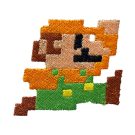 Pixel Super Mario embleem
