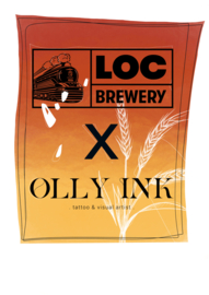Limited Collab-shirt  LOC Brewery & Olly Ink