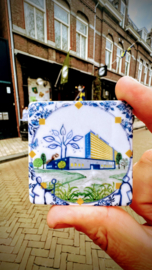 Tilburg University magneet - 6x6cm - StoryTiles