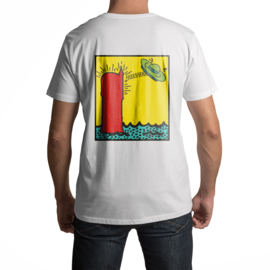 Tilburgse Street-art T-shirts - Watertoren (wit)