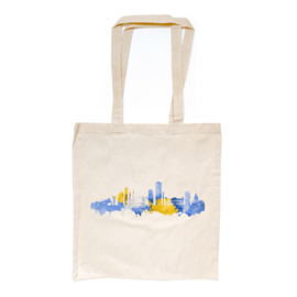 Aquarel Tilburg Skyline totebag