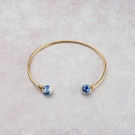 Bangle armband Delfts blauw