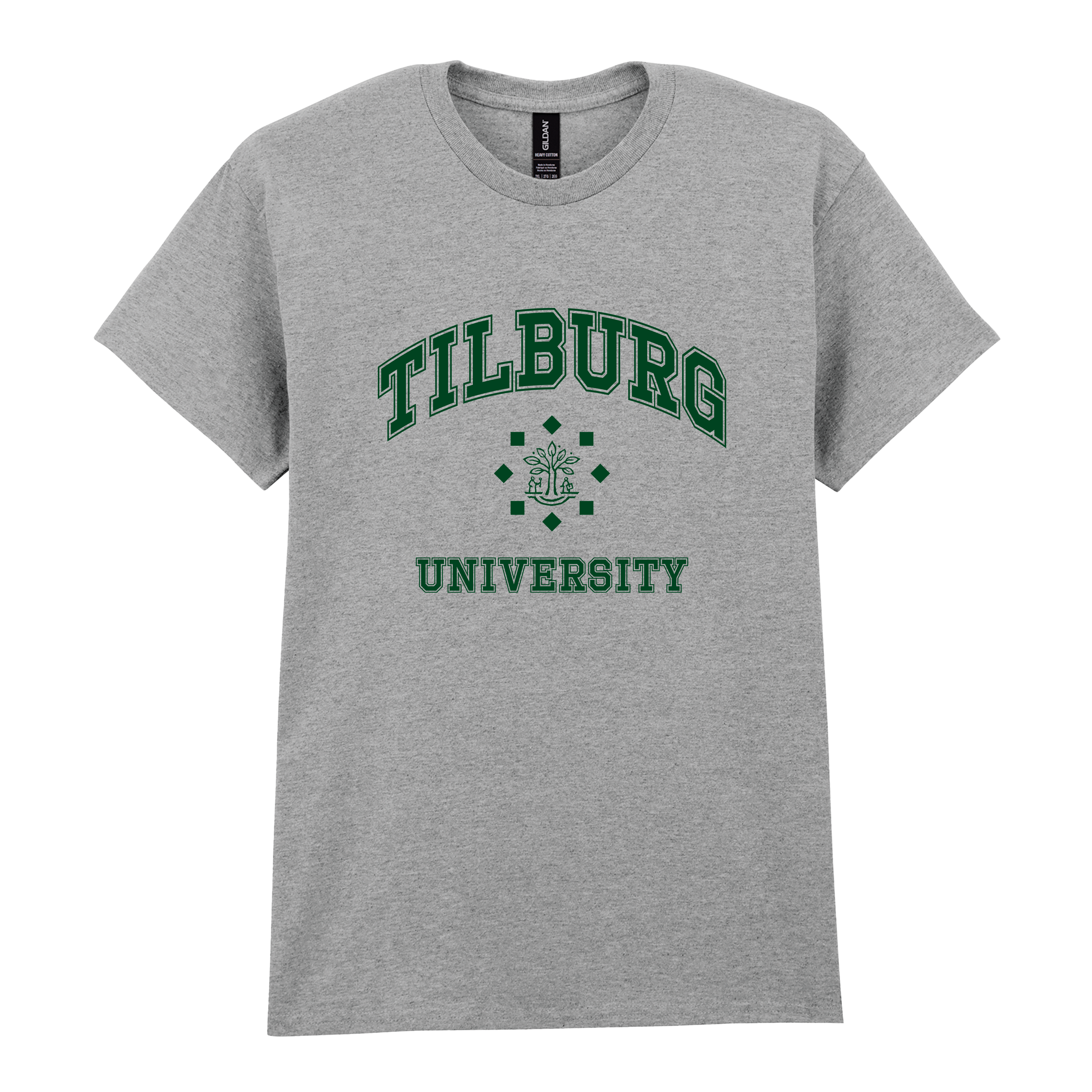 Tilburg University T-shirt grijs (official) (2025-2026)