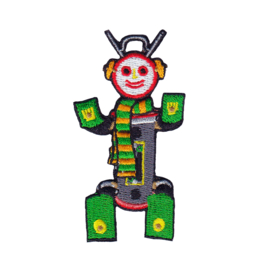Robin de Robot embleem (groen-oranje)