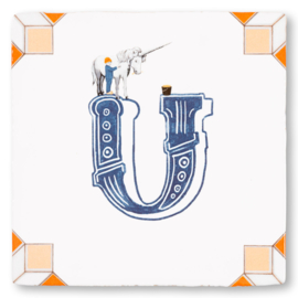 StoryTiles - U IS VAN UNICORN, EN VAN… - 10x10cm