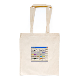 Retro WordArt totebag