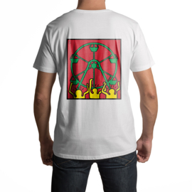 Tilburgse Street-art T-shirts - Kermis (wit)