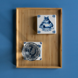 Onderzetters Luie Kat, set van 4