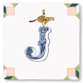 StoryTiles - J IS VAN JAGUAR, EN VAN… - 10x10cm