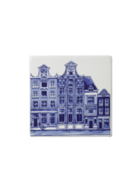 Tegel Grachtenpanden nr.3  Delfts Blauw