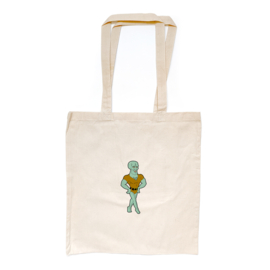 Handsome Squidward totebag