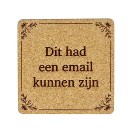 Kurken onderzetters, per stuk of per 4