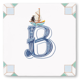 StoryTiles - B IS VAN BOOT, EN VAN… - 10x10cm