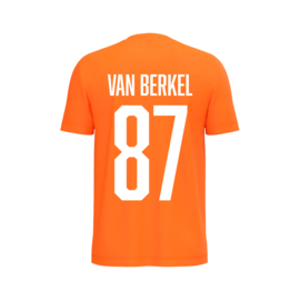 Gepersonaliseerd t-shirt met naam en rugnummer - beschikbaar in 5 kleuren