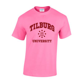 Tilburg University T-shirt roze (official)