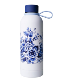 Waterfles Bloemen Delfts Blauw