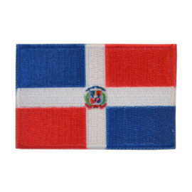 Embleem vlag Dominicaanse-Repulbliek