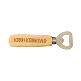 Kruikenstad flessenopener met houten handvat