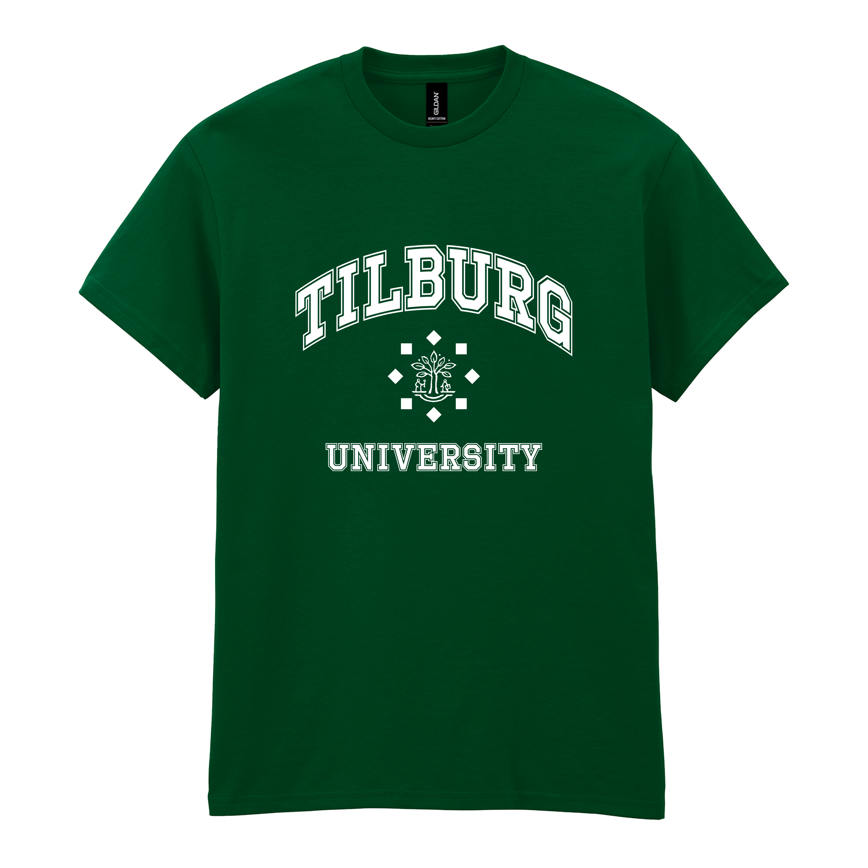 Tilburg University T-shirt groen (official) (2025-2026)