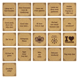 Kurken onderzetters, per stuk of per 4