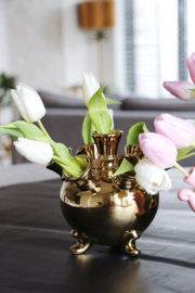 Tulpenvaas op pootjes Goud groot