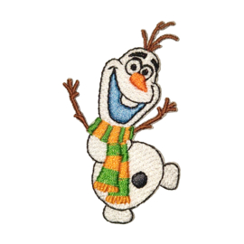 Olaf de Sneeuwpop embleem (groen-oranje)