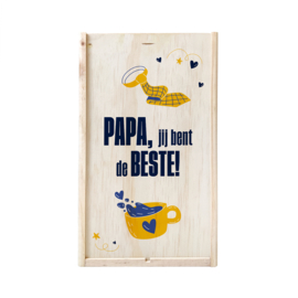 Wijnkist 2 vaks - Papa, jij bent de beste!